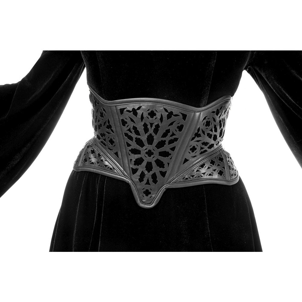 Restyle - Rosarium corset belt Taillengürtel - Schwarz